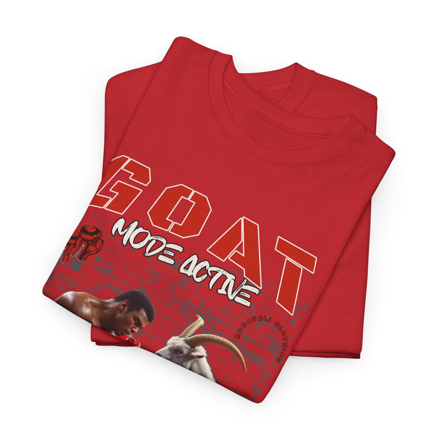 ROCAVELI GOAT Mode HEAVY Boxing T-Shirt — Goat MODE ACTIVE