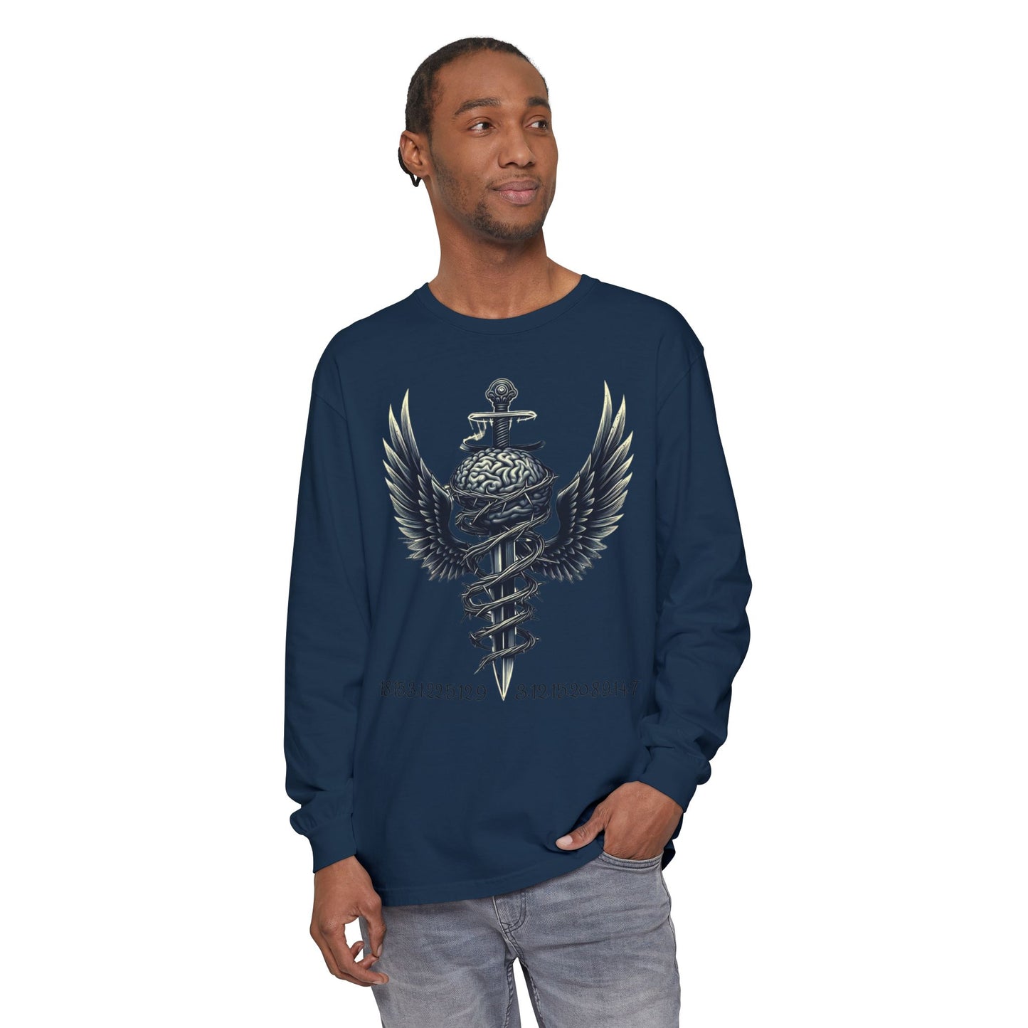 Unisex Garment Long Sleeve T-Shirt ROCAVELI MIND WAR EDITION