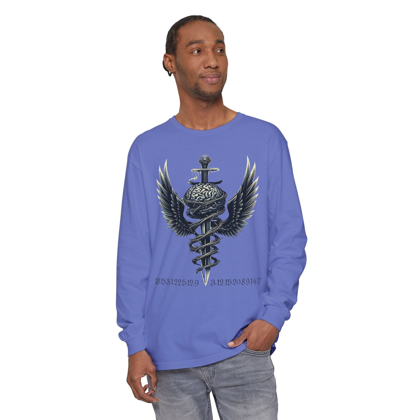 Unisex Garment Long Sleeve T-Shirt ROCAVELI MIND WAR EDITION