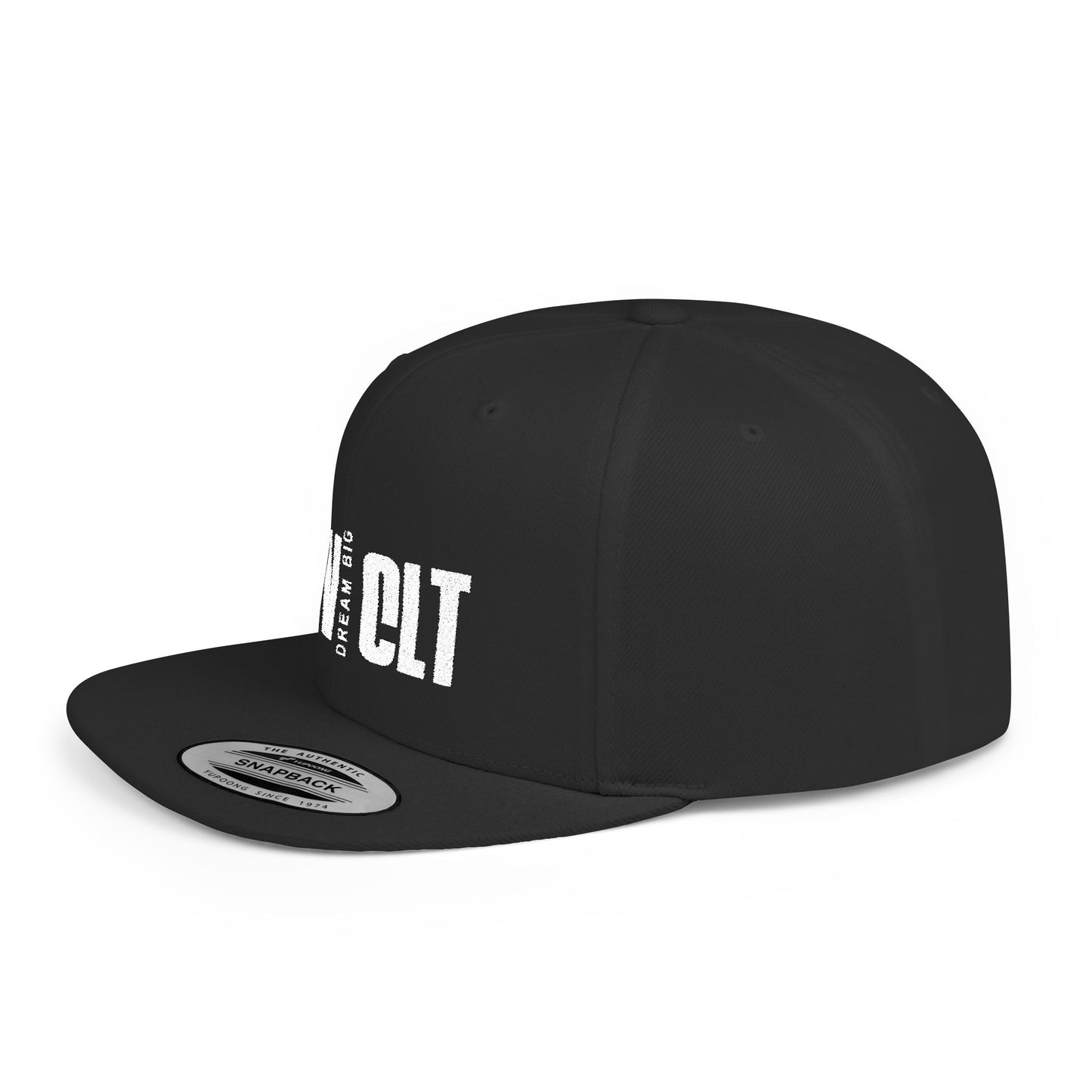 Flat Bill Snapback Hat - Dream Big RCV CLT Cap, Trendy Streetwear, Urban Style Hat, Gift for Him/Her, Casual Accessories