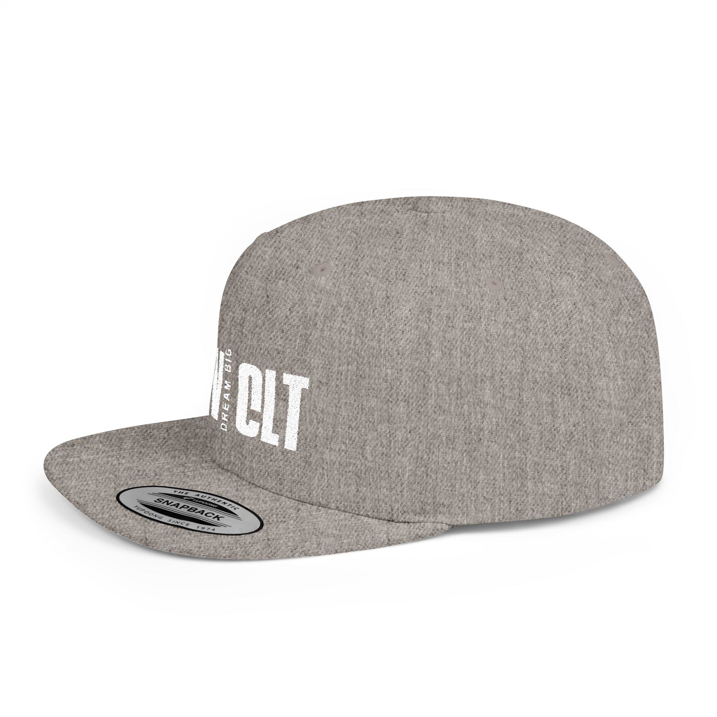 Flat Bill Snapback Hat - Dream Big RCV CLT Cap, Trendy Streetwear, Urban Style Hat, Gift for Him/Her, Casual Accessories