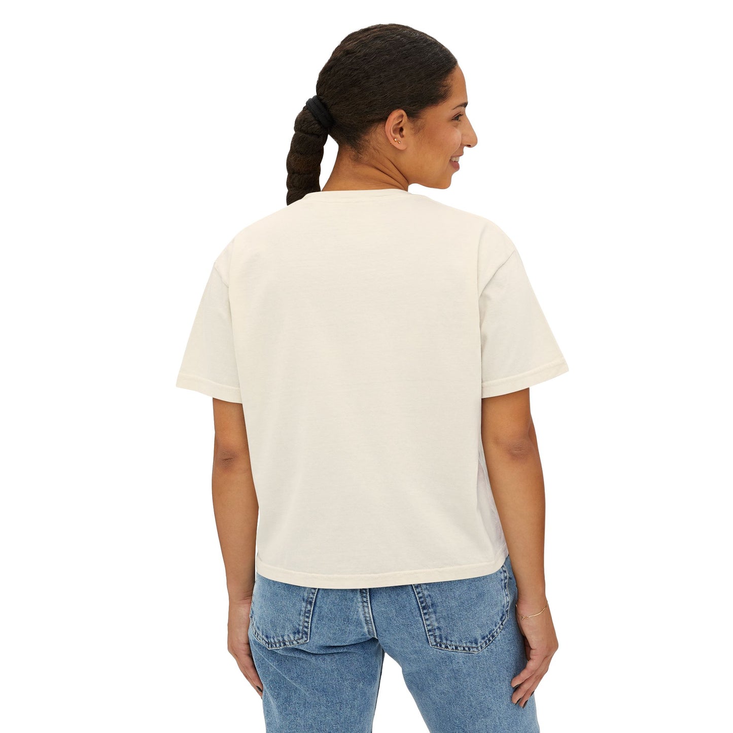 Trendy Women's Boxy Tee - Relaxed Fit Graphic Top, Casual Vibe, Perfect for Everyday Wear, Gifting, and Celebrations