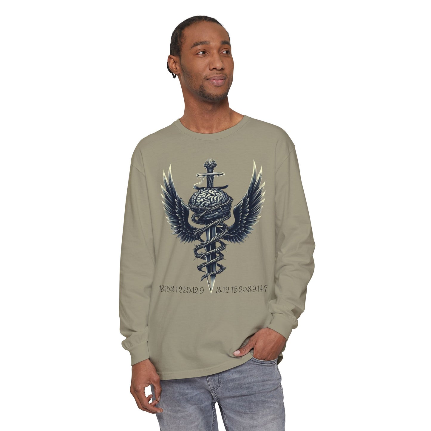 Unisex Garment Long Sleeve T-Shirt ROCAVELI MIND WAR EDITION