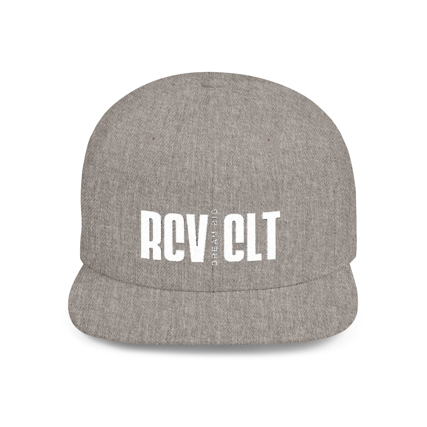 Flat Bill Snapback Hat - Dream Big RCV CLT Cap, Trendy Streetwear, Urban Style Hat, Gift for Him/Her, Casual Accessories