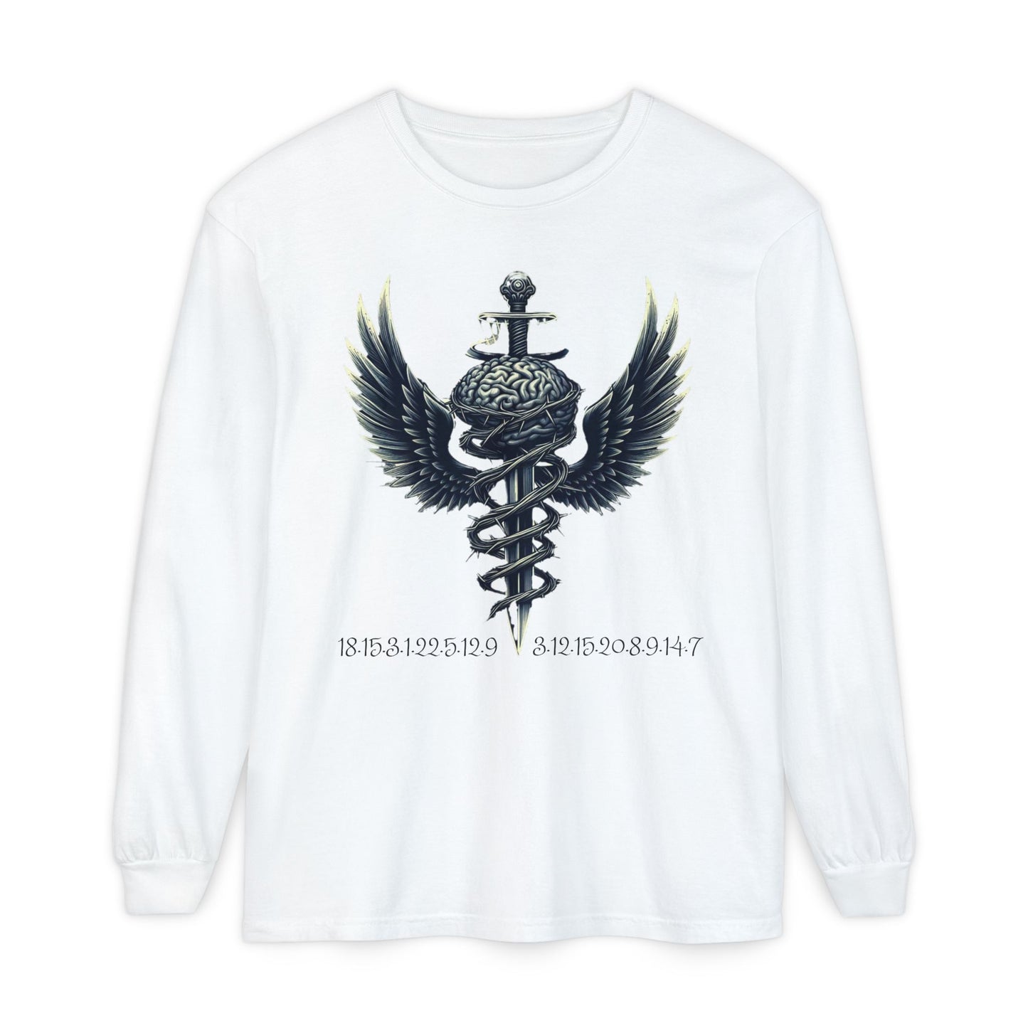 Unisex Garment Long Sleeve T-Shirt ROCAVELI MIND WAR EDITION