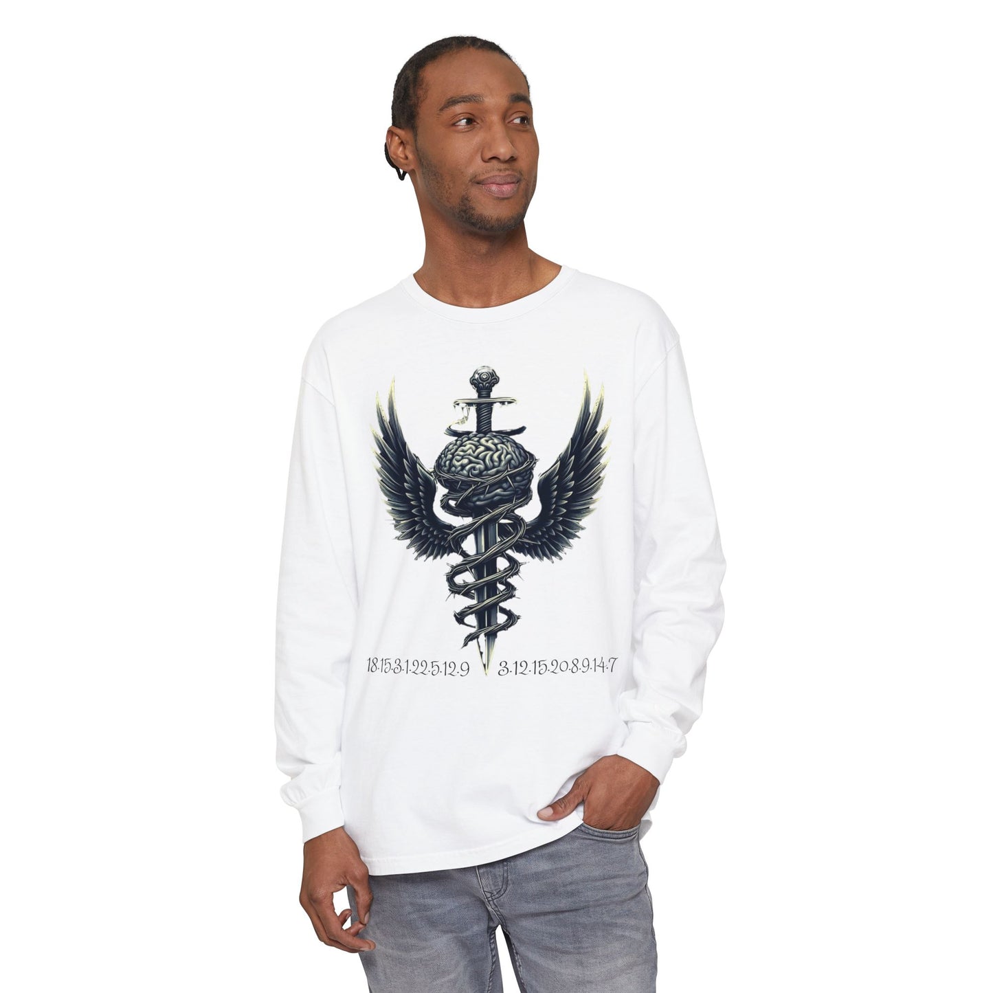Unisex Garment Long Sleeve T-Shirt ROCAVELI MIND WAR EDITION