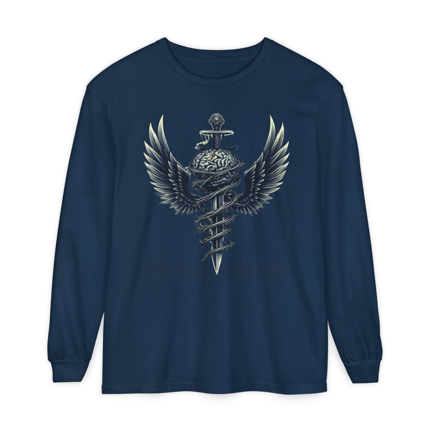 Unisex Garment Long Sleeve T-Shirt ROCAVELI MIND WAR EDITION