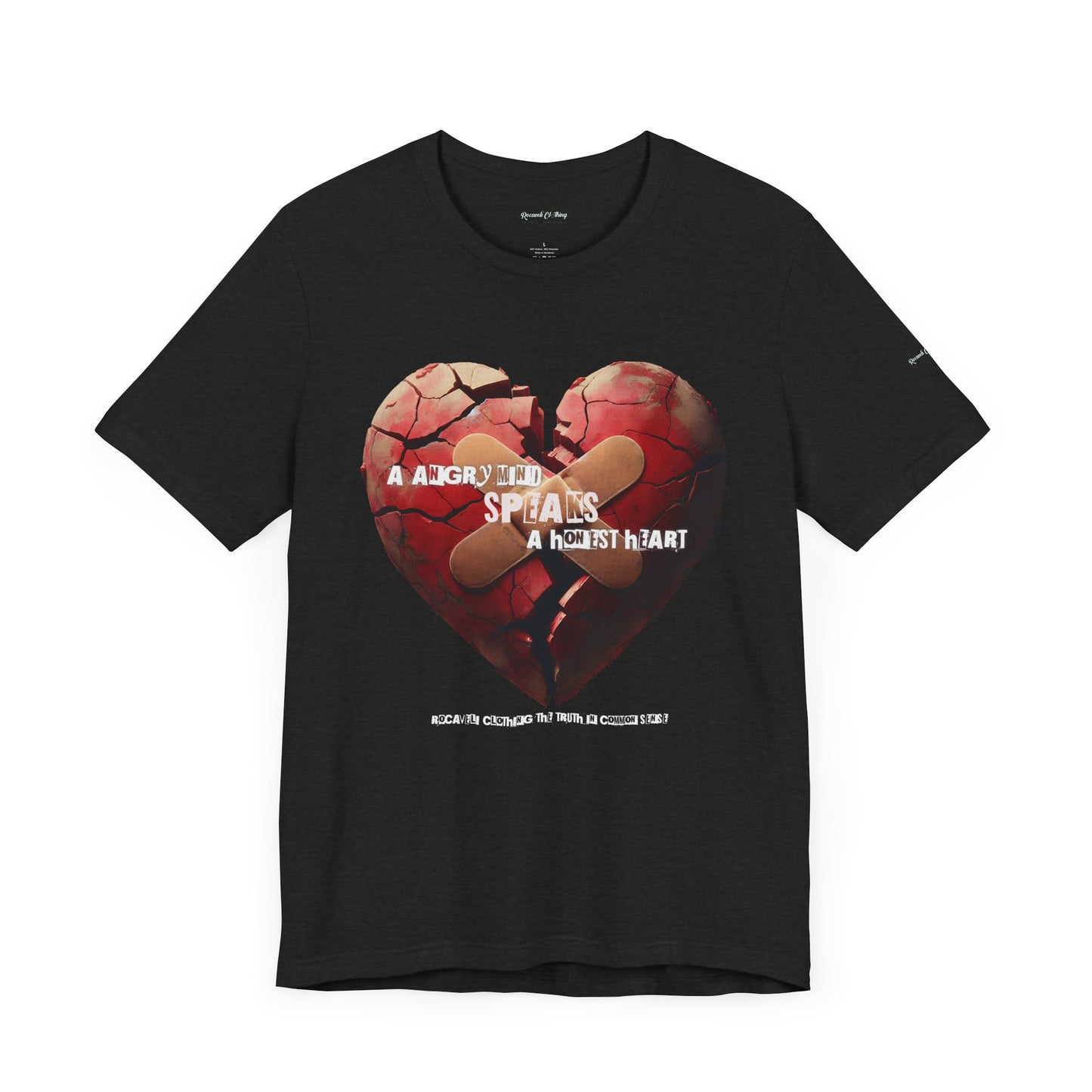 Angry Heart Unisex Tee - Bold Statement Shirt for Self-Expression