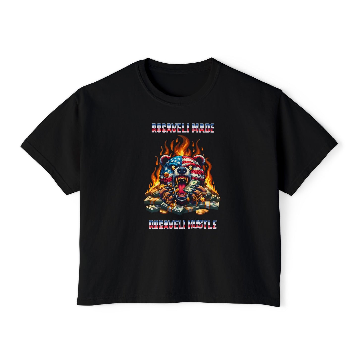 Women's Boxy Tee Rocaveli Made Rocaveli Hustle