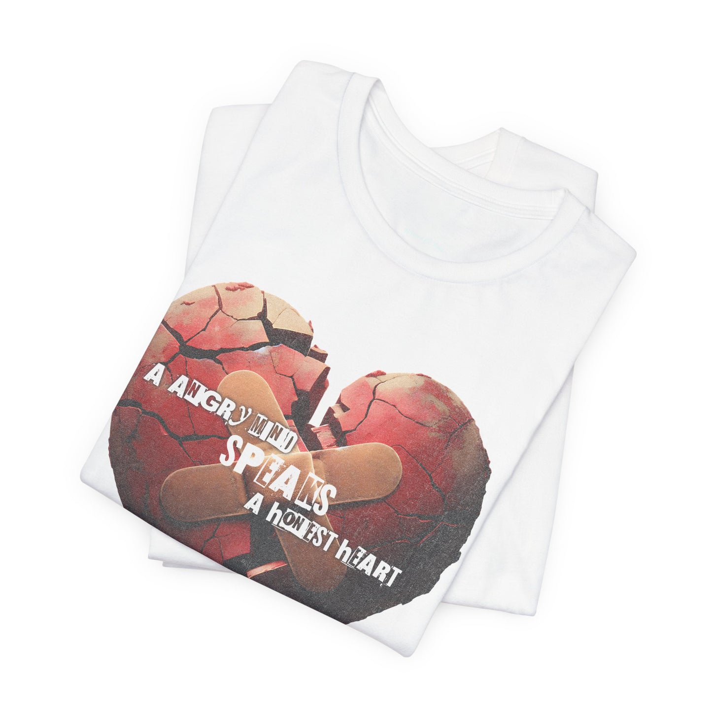 A Angry Heart Speaks Unisex Tee – Comfort Wear for Heartfelt Moments
