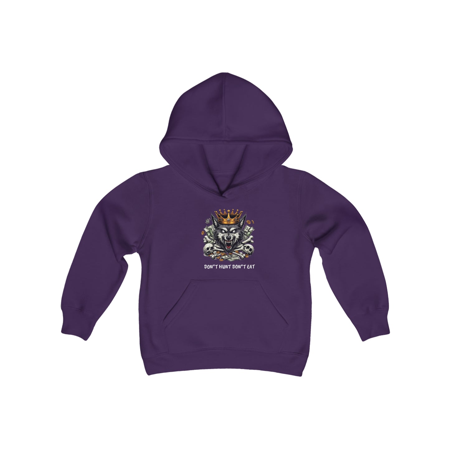 Youth Heavy Blend Hooded Sweatshirt WOLF EDITION