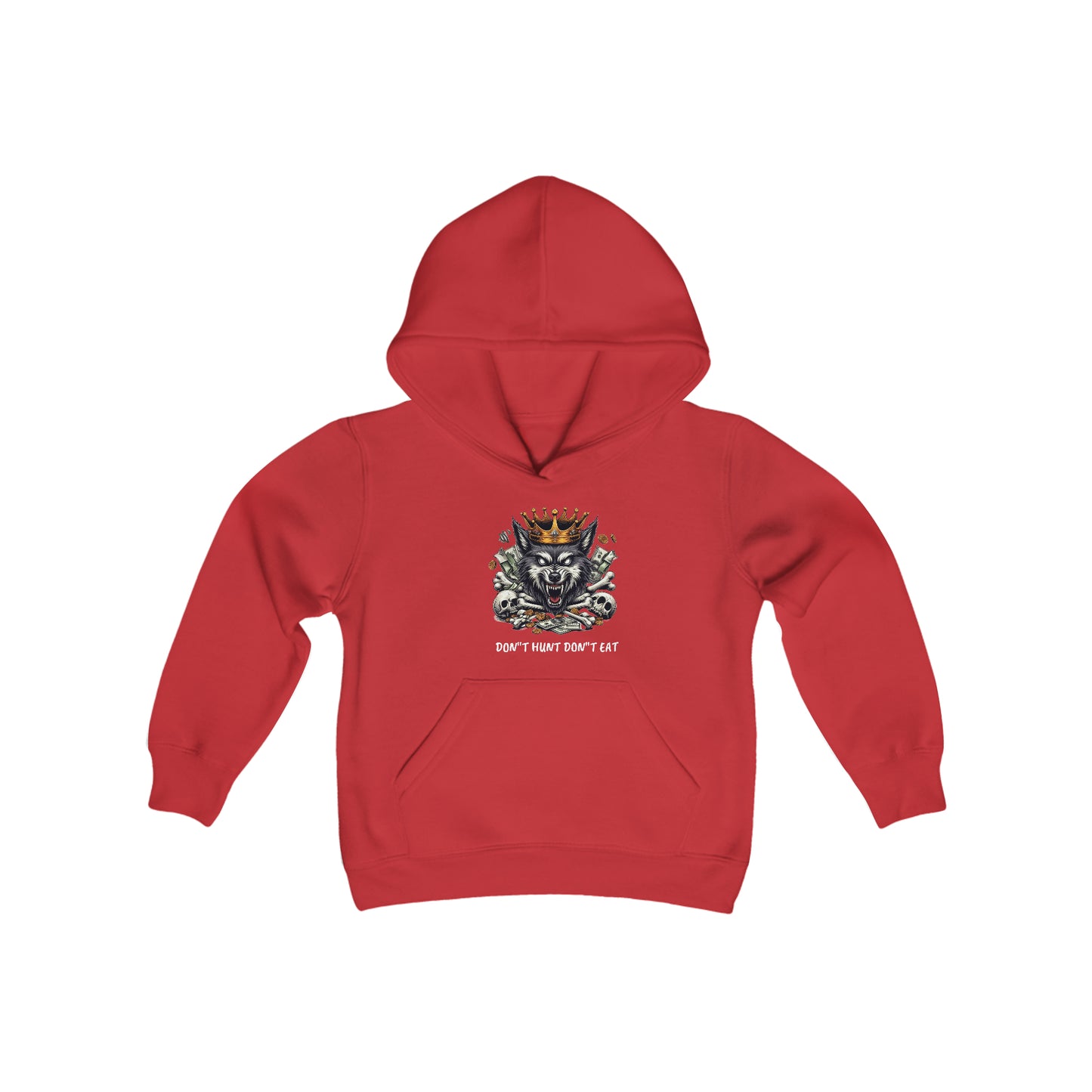 Youth Heavy Blend Hooded Sweatshirt WOLF EDITION