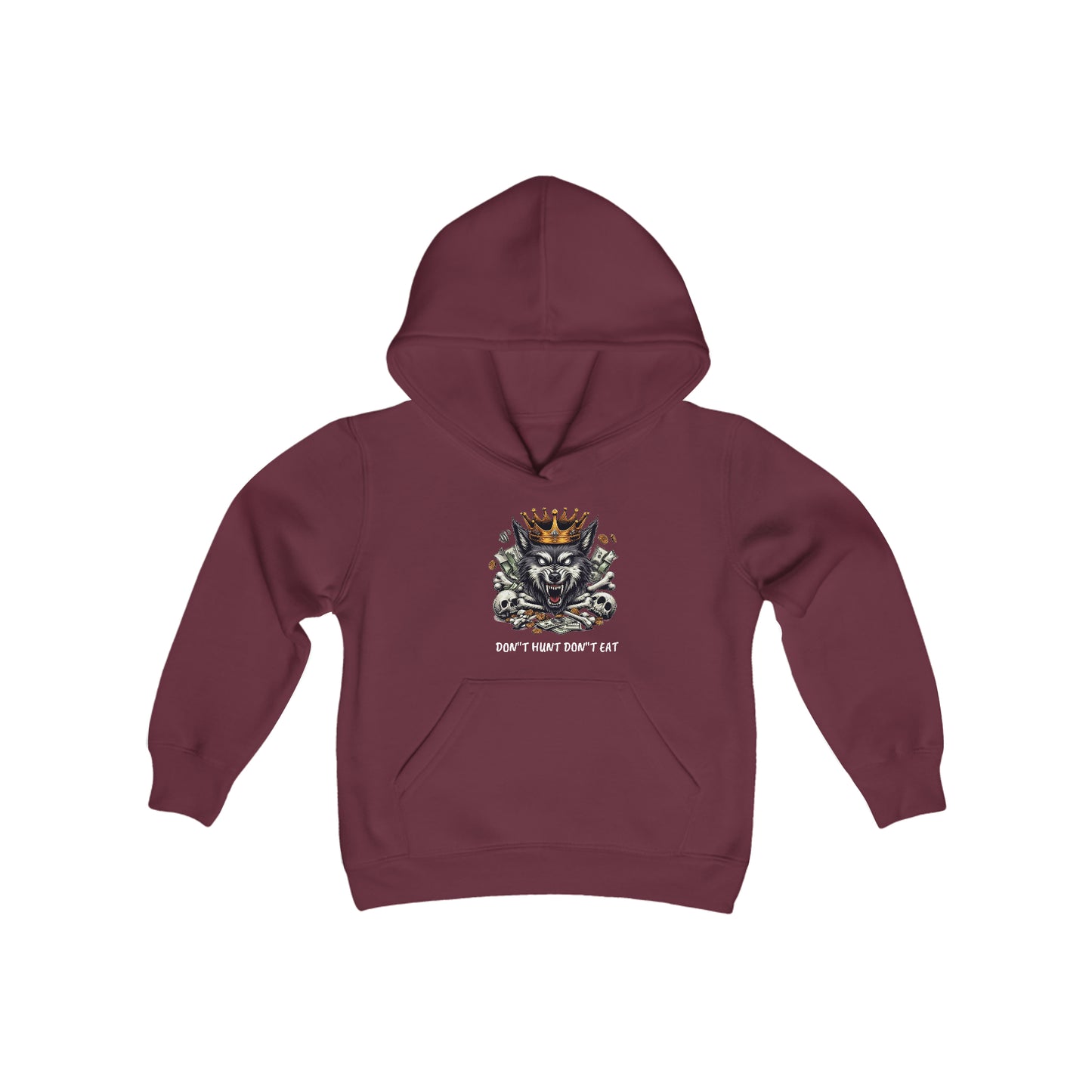 Youth Heavy Blend Hooded Sweatshirt WOLF EDITION