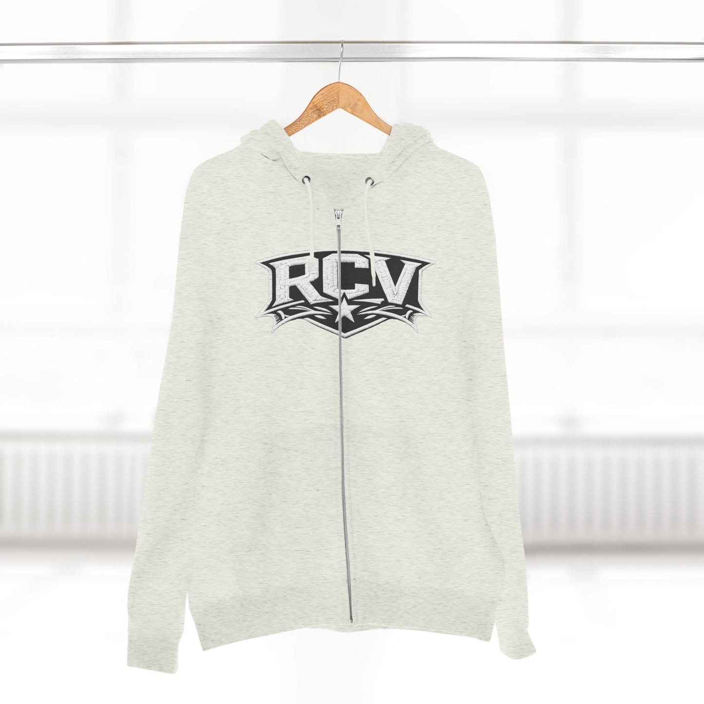 Rocaveli Zip-Up 3RD EYE Hoodie — Graphic Logo Streetwear Jacket