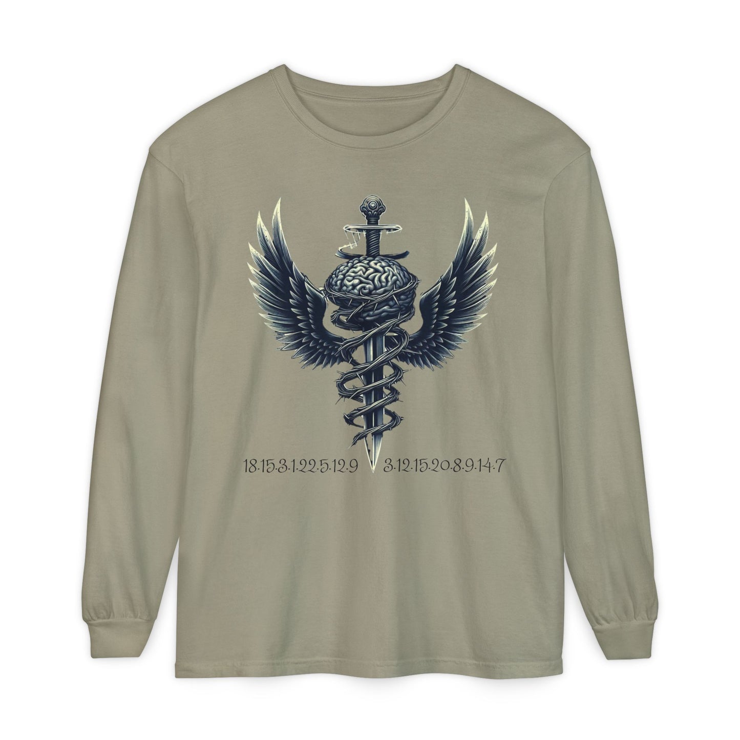Unisex Garment Long Sleeve T-Shirt ROCAVELI MIND WAR EDITION
