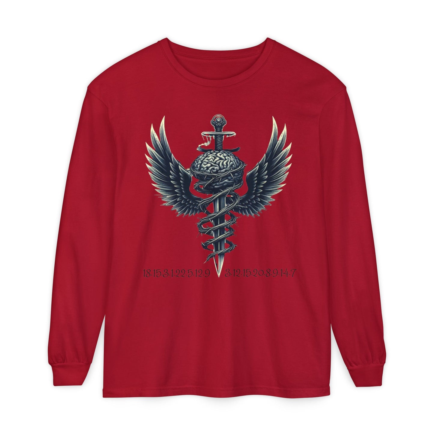 Unisex Garment Long Sleeve T-Shirt ROCAVELI MIND WAR EDITION