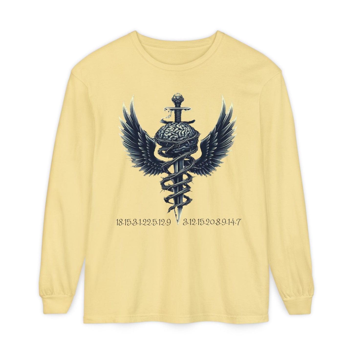 Unisex Garment Long Sleeve T-Shirt ROCAVELI MIND WAR EDITION