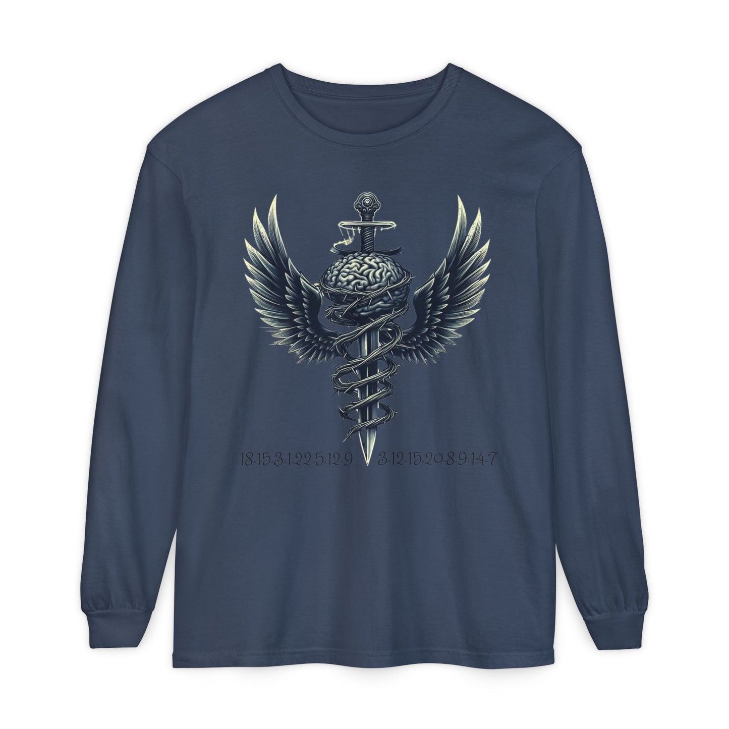 Unisex Garment Long Sleeve T-Shirt ROCAVELI MIND WAR EDITION