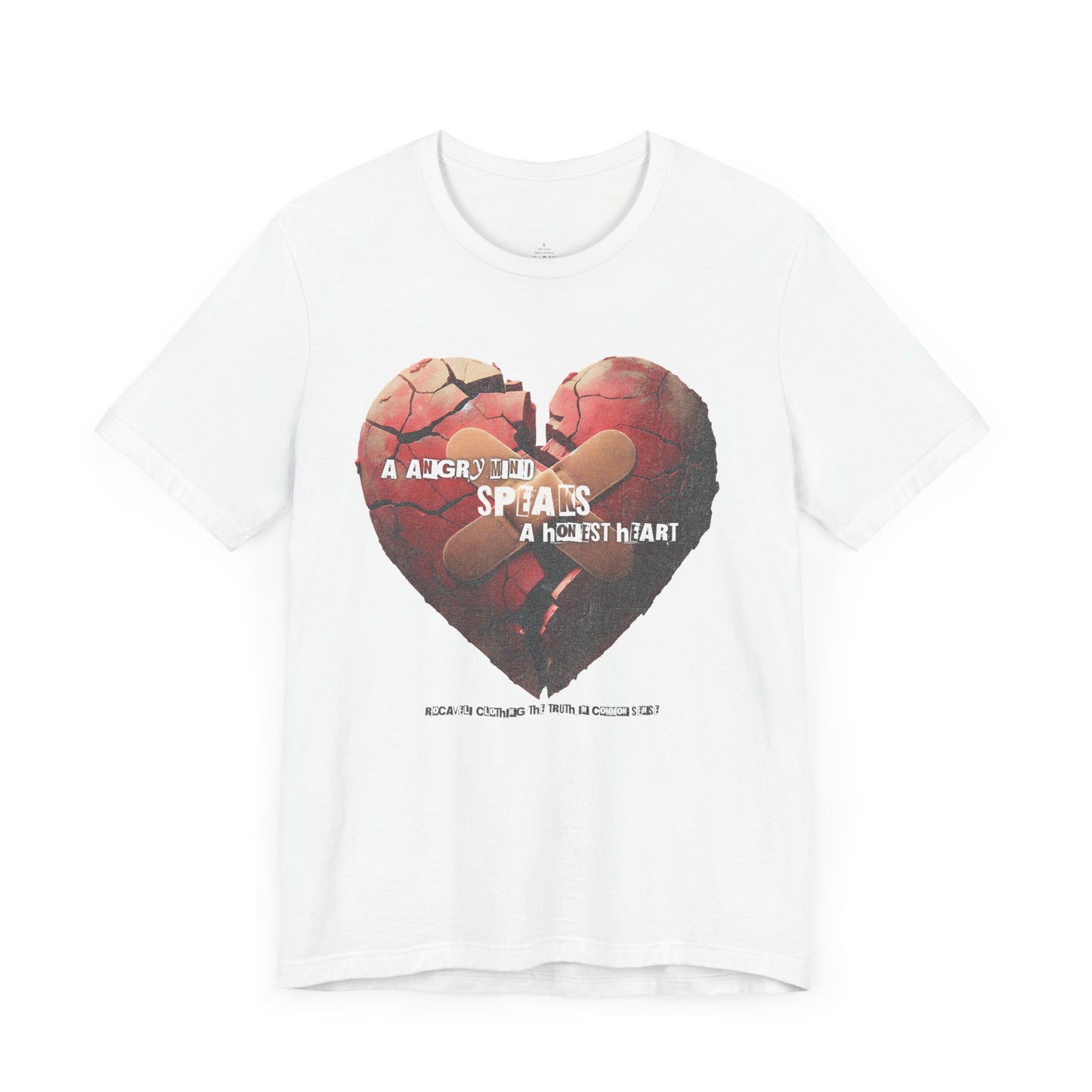 A Angry Heart Speaks Unisex Tee – Comfort Wear for Heartfelt Moments