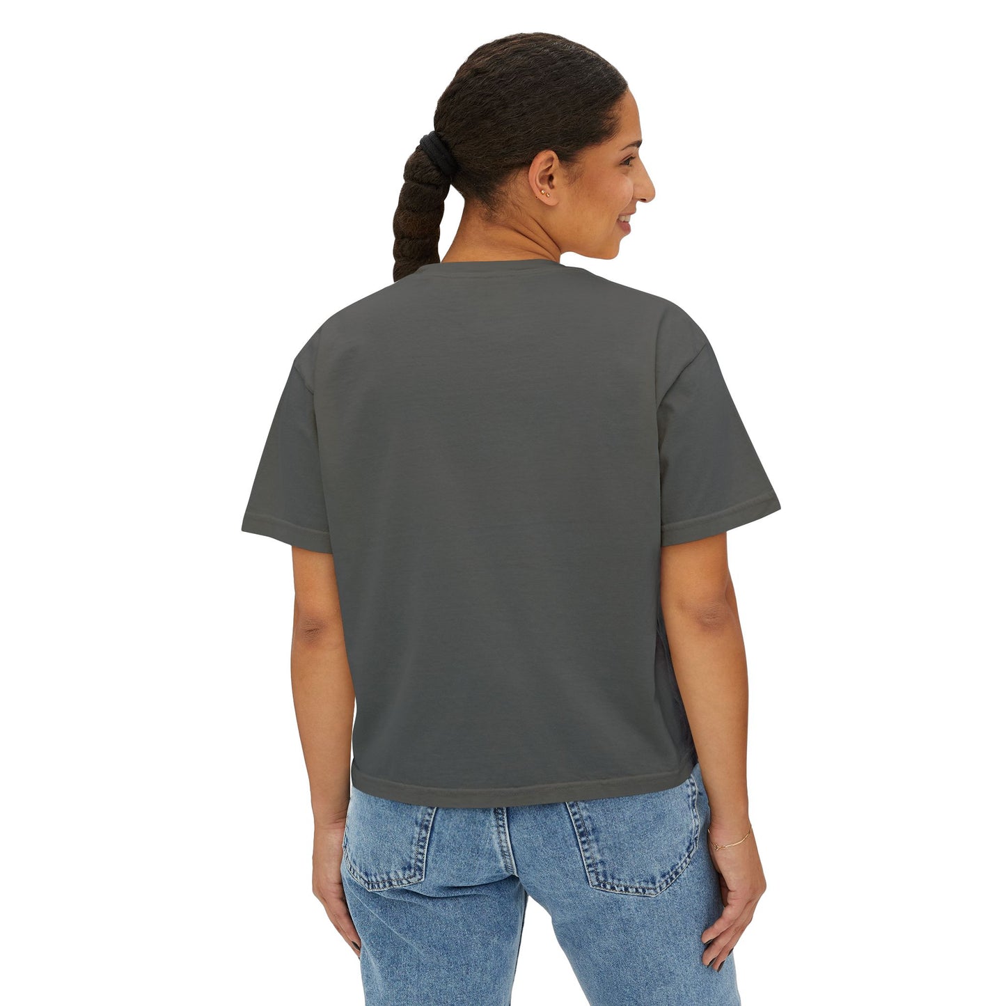 Trendy Women's Boxy Tee - Relaxed Fit Graphic Top, Casual Vibe, Perfect for Everyday Wear, Gifting, and Celebrations