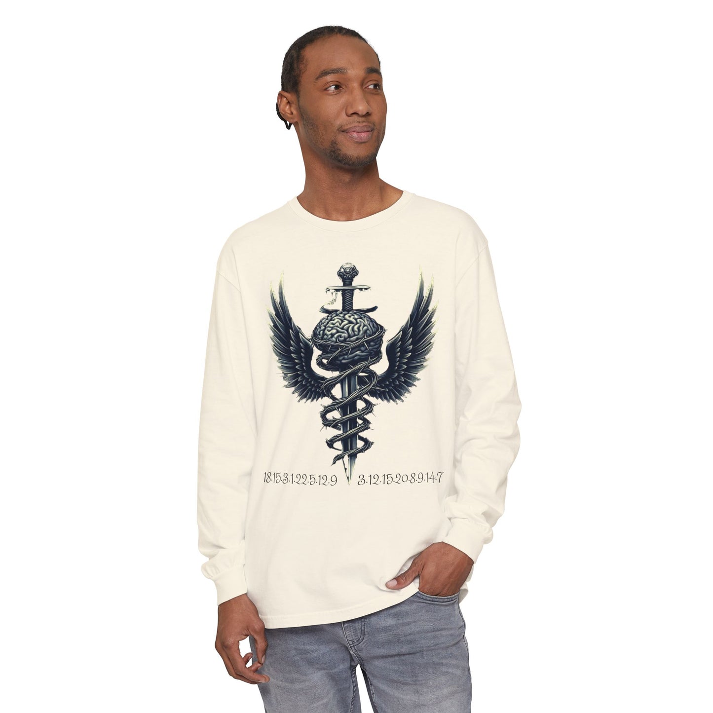 Unisex Garment Long Sleeve T-Shirt ROCAVELI MIND WAR EDITION