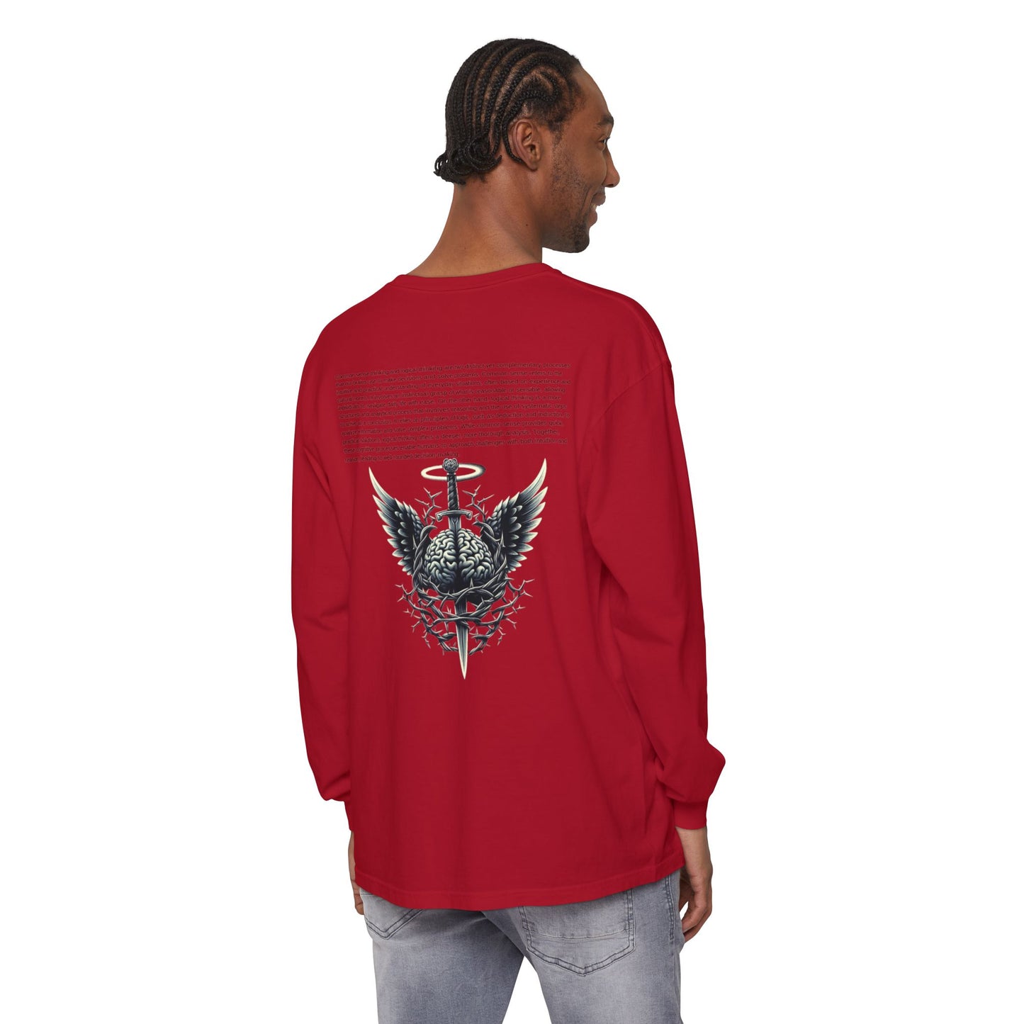 Unisex Garment Long Sleeve T-Shirt ROCAVELI MIND WAR EDITION