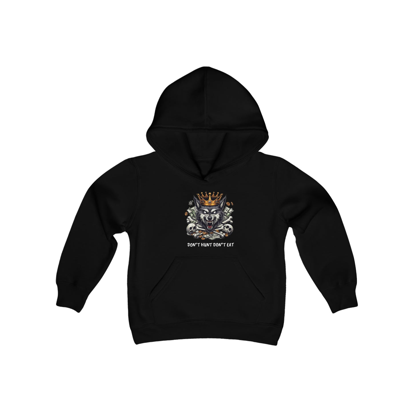 Youth Heavy Blend Hooded Sweatshirt WOLF EDITION