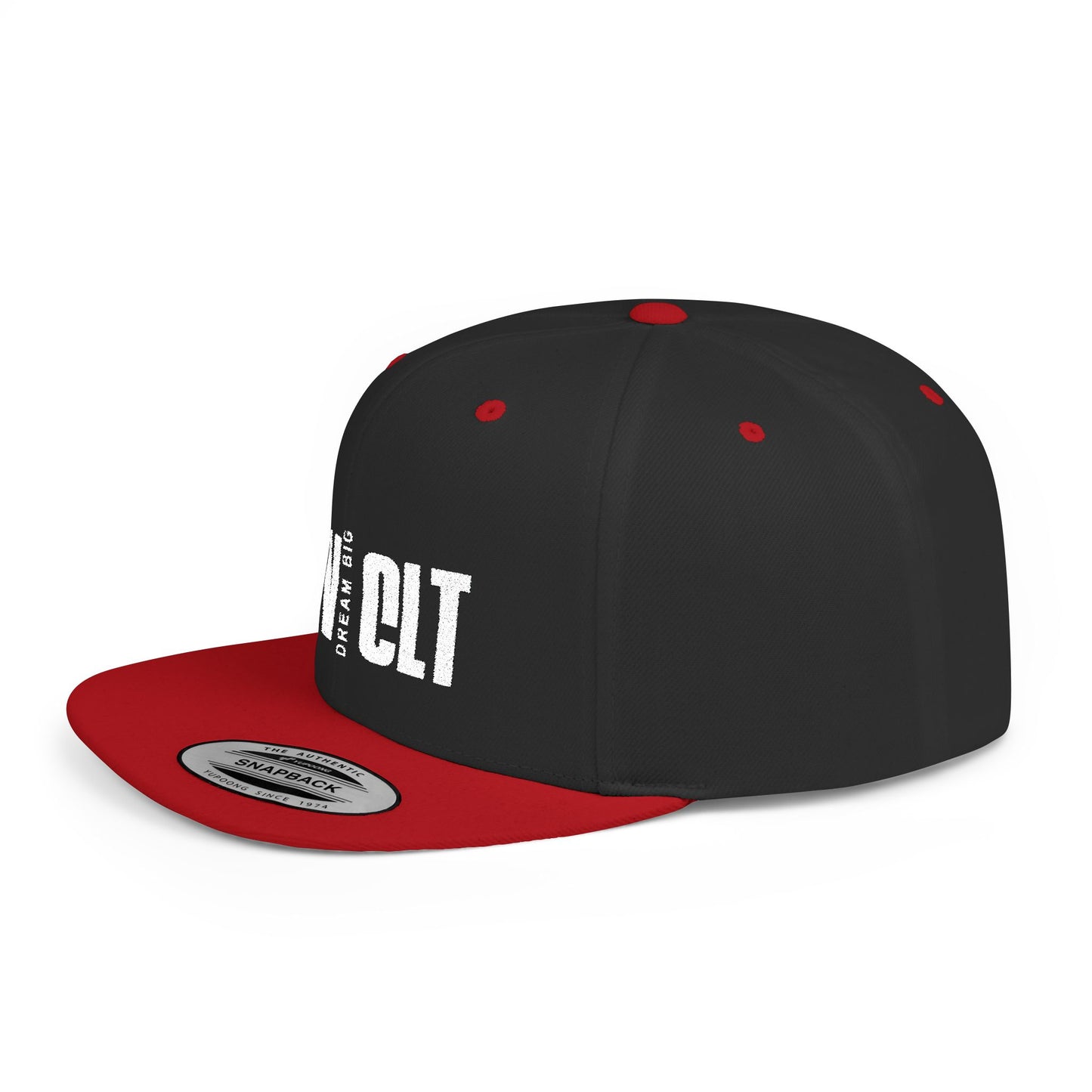 Flat Bill Snapback Hat - Dream Big RCV CLT Cap, Trendy Streetwear, Urban Style Hat, Gift for Him/Her, Casual Accessories