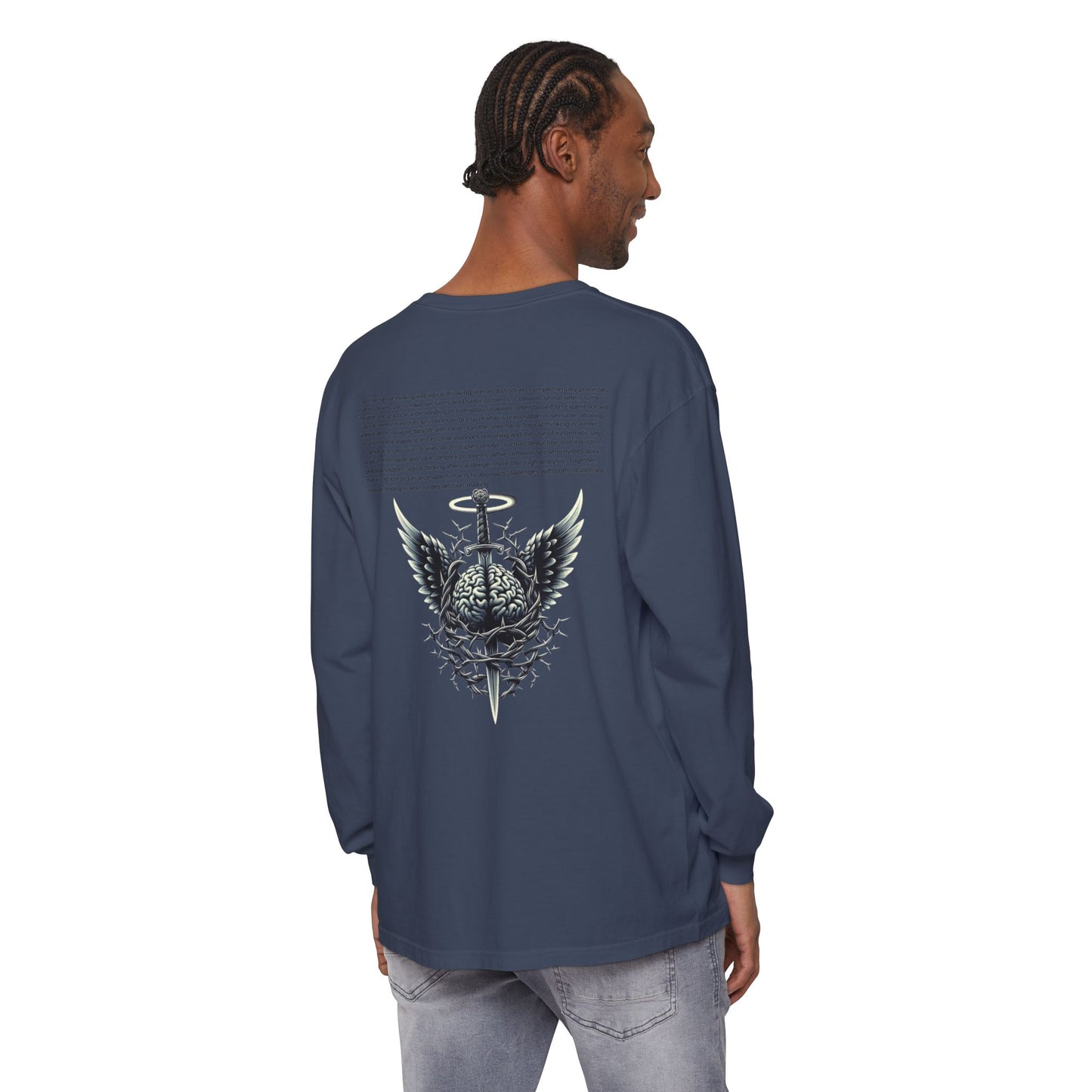 Unisex Garment Long Sleeve T-Shirt ROCAVELI MIND WAR EDITION