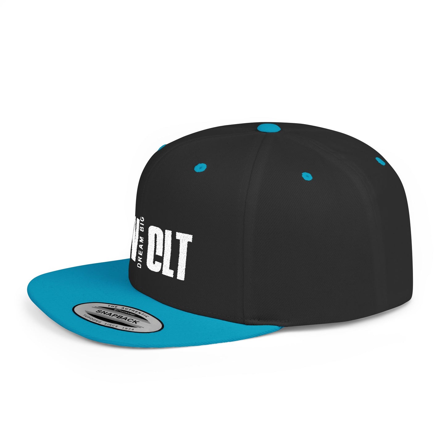 Flat Bill Snapback Hat - Dream Big RCV CLT Cap, Trendy Streetwear, Urban Style Hat, Gift for Him/Her, Casual Accessories