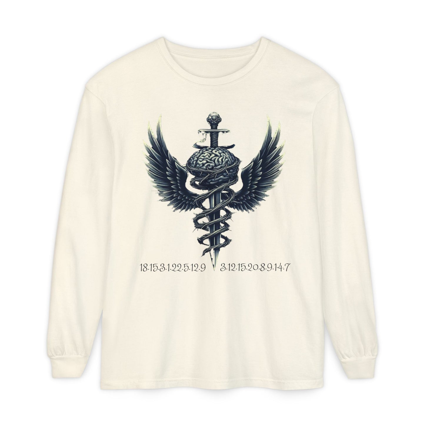 Unisex Garment Long Sleeve T-Shirt ROCAVELI MIND WAR EDITION