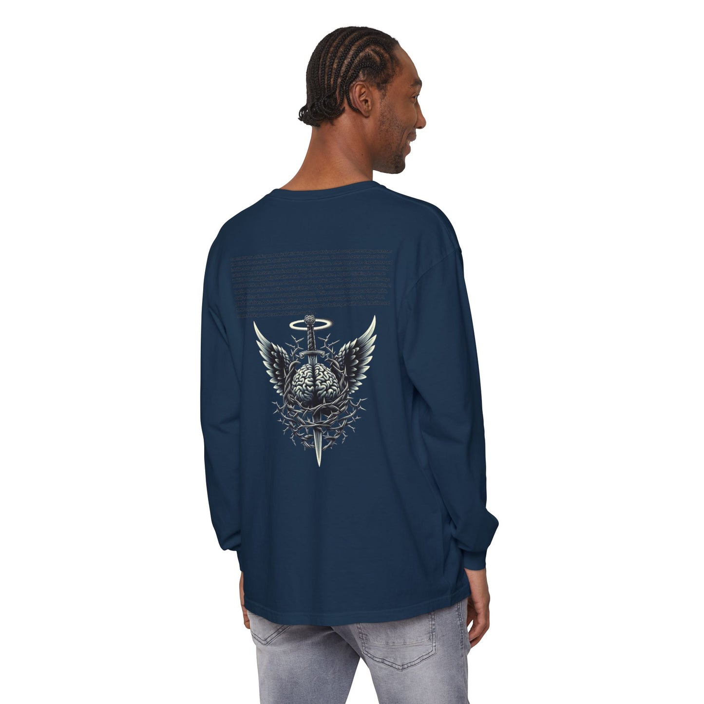 Unisex Garment Long Sleeve T-Shirt ROCAVELI MIND WAR EDITION