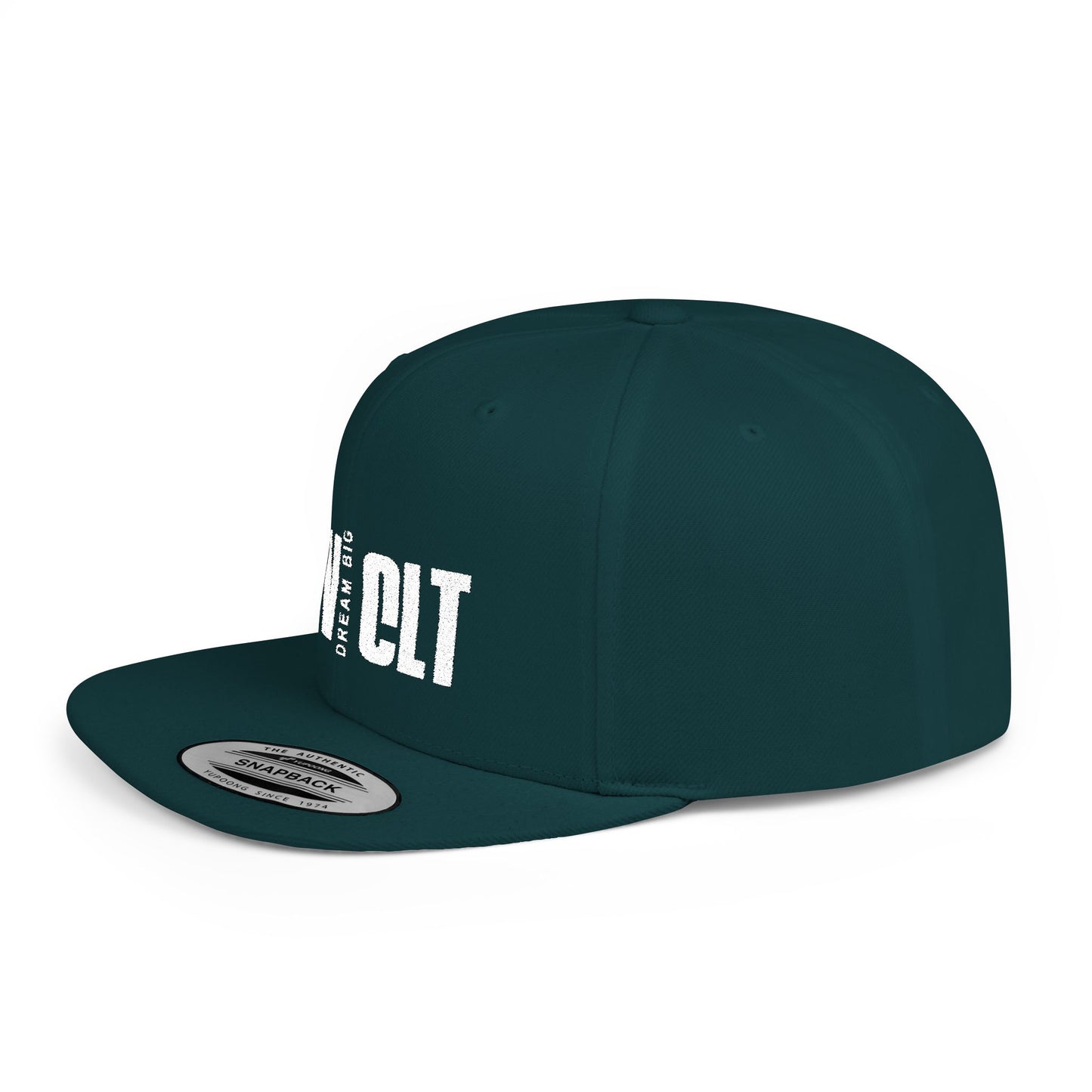 Flat Bill Snapback Hat - Dream Big RCV CLT Cap, Trendy Streetwear, Urban Style Hat, Gift for Him/Her, Casual Accessories