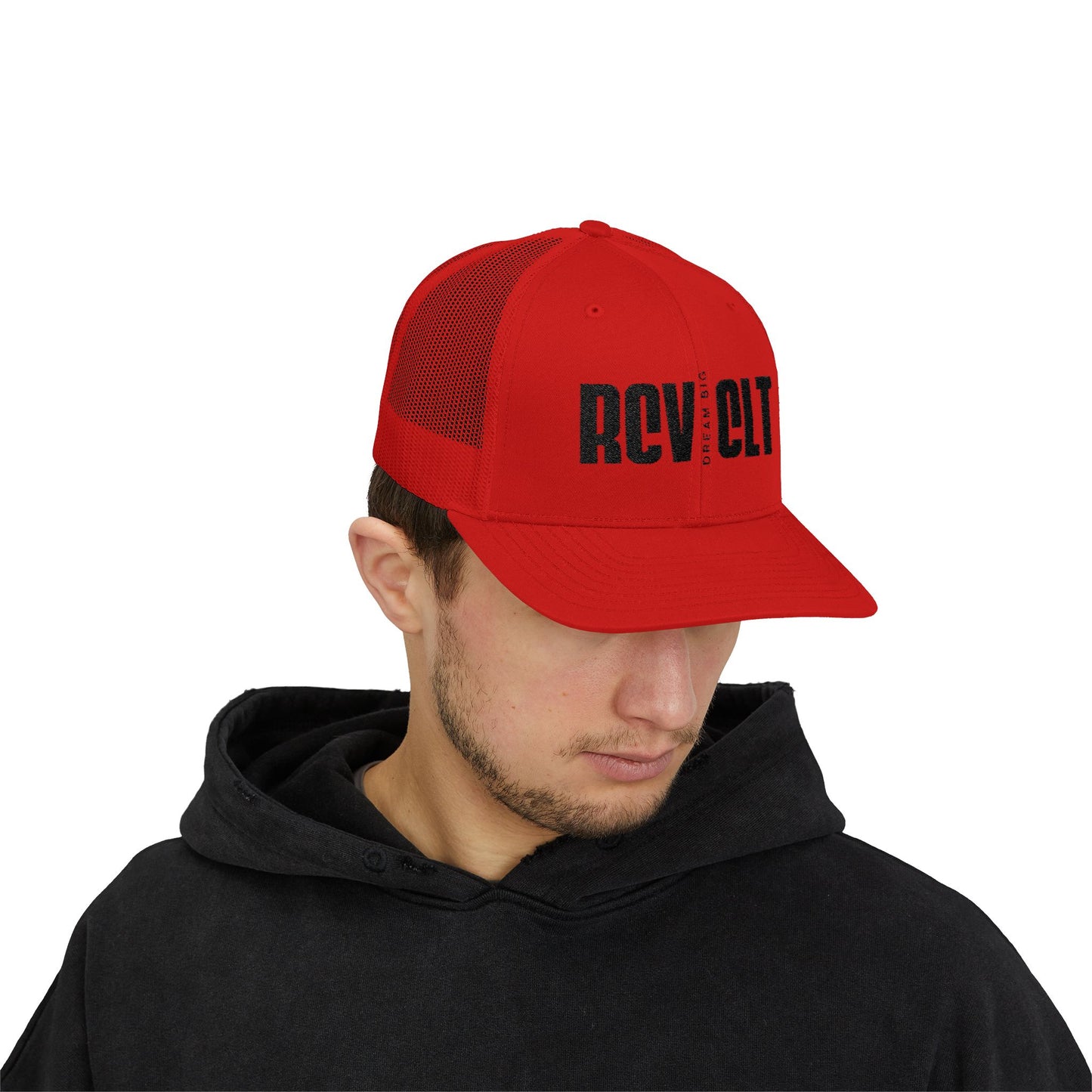 Red Dream Big Trucker Cap | Stylish Snapback Hat for Trendsetters