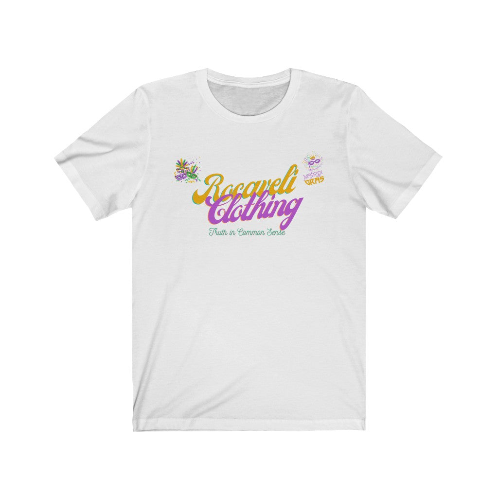 Unisex mardi gras edition rocaveli clothing t shirt