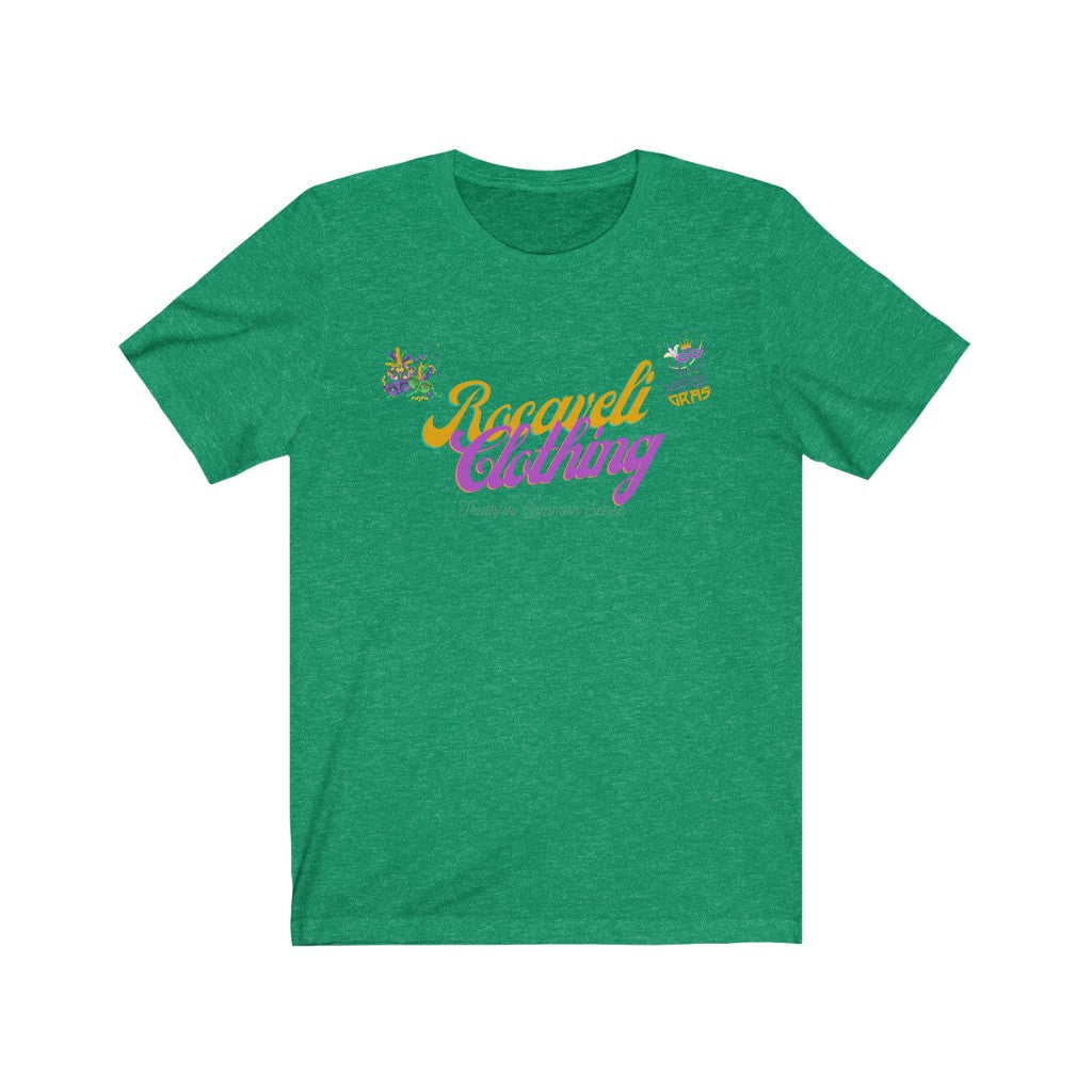 Unisex mardi gras edition rocaveli clothing t shirt
