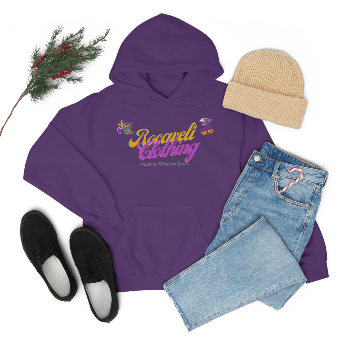 ROCAVELI CLOTHING MARDI GRAS EDITION HOODIE