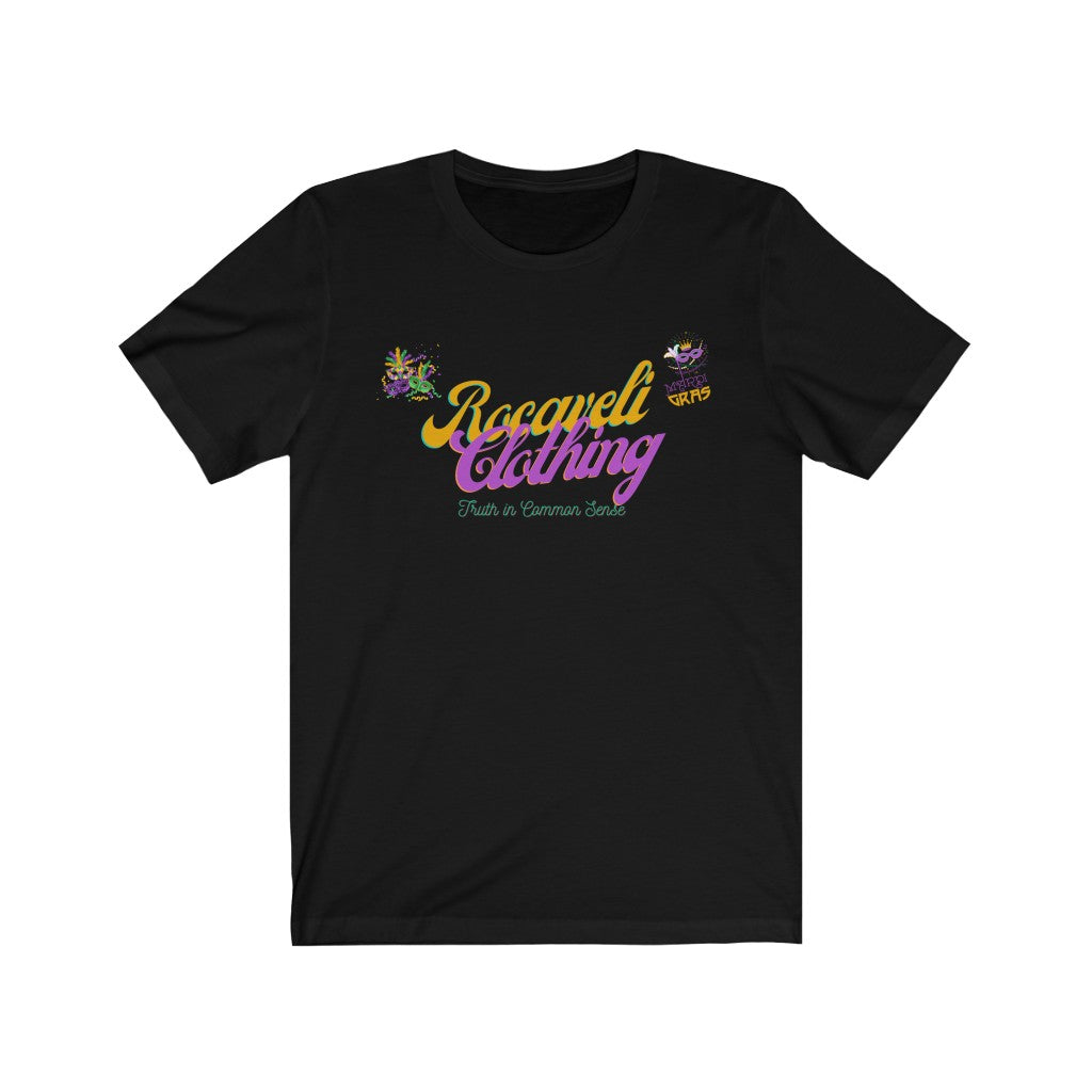 Unisex mardi gras edition rocaveli clothing t shirt