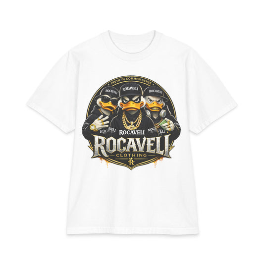 Rocavelli Duck Crew Graphic Tee slightly over sized