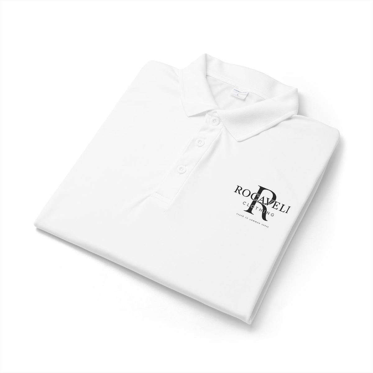 Rocaveli Branded Polo Shirt — Embroidered Logo Performance dry fit