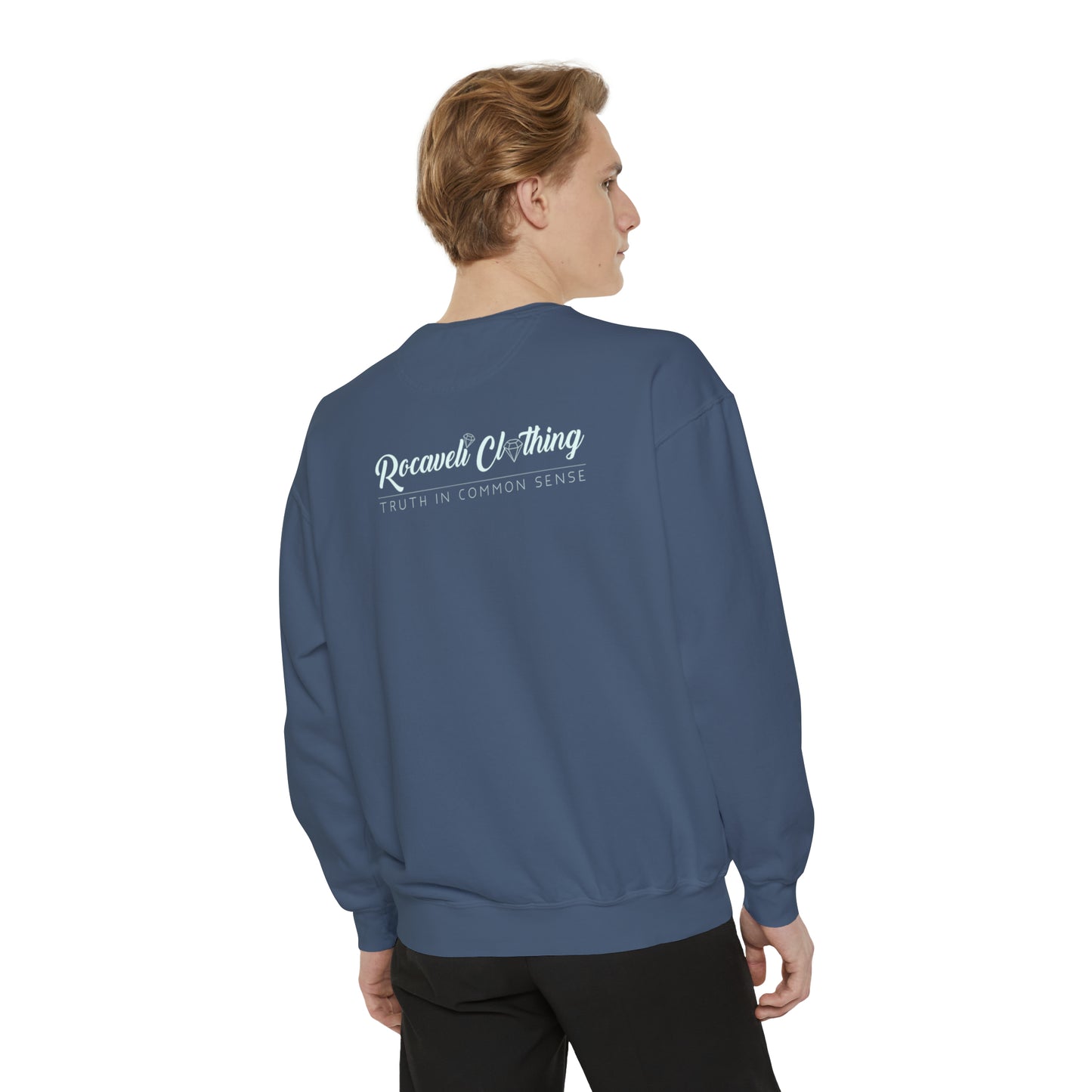Unisex Garment-Dyed Sweatshirt ROCAVELI WOLF EDITION