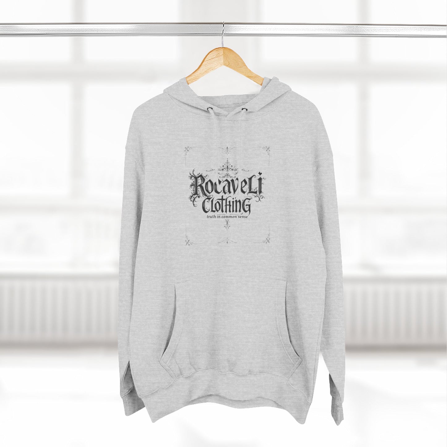 ROCAVELI CLOTHING Hoodie - "New Year New Goals, Same Grind" Graphic Fleece Hoodie