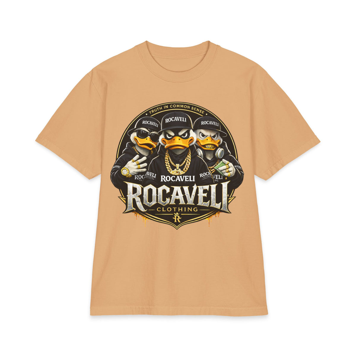 Rocavelli Duck Crew Graphic Tee slightly over sized