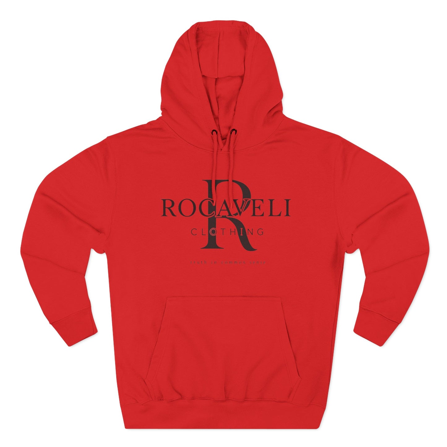 premium Rocaveli Logo Hoodie — Minimal Luxury Fleece Hoodie