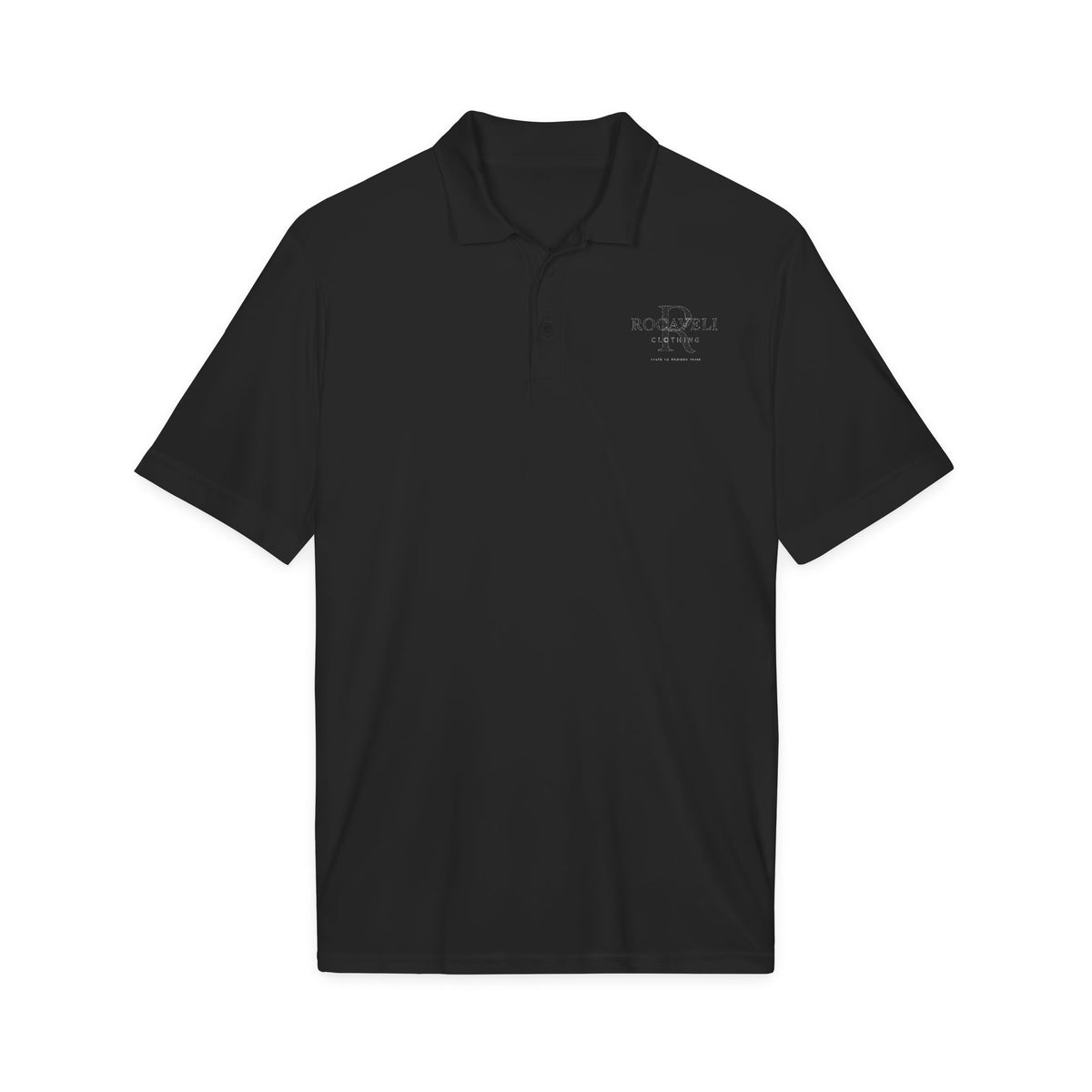 Rocaveli Branded Polo Shirt — Embroidered Logo Performance dry fit