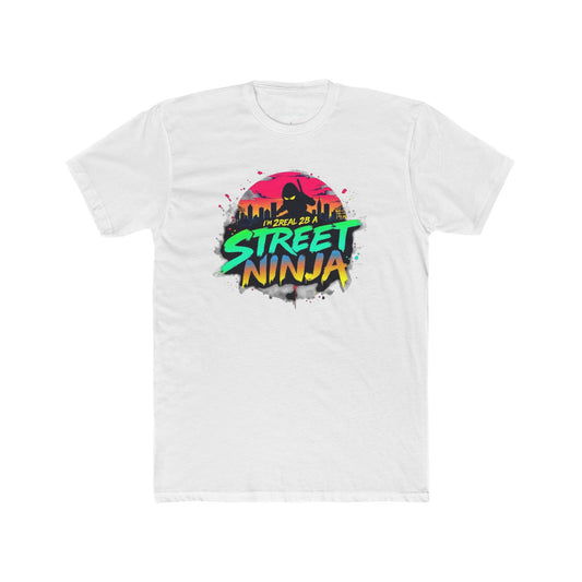 Street Ninja Graphic Tee — Retro Neon Urban Skate T‑Shirt