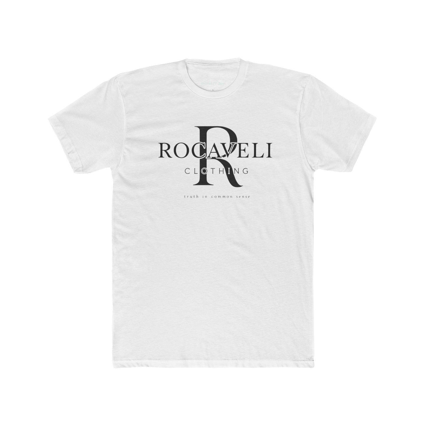 Rocaveli Monogram Crew Tee — Minimalist Luxury Logo T-Shirt