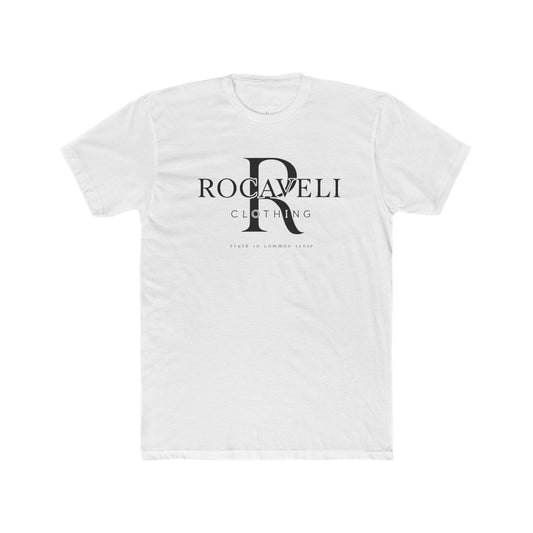 Rocaveli Monogram Crew Tee — Minimalist Luxury Logo T-Shirt