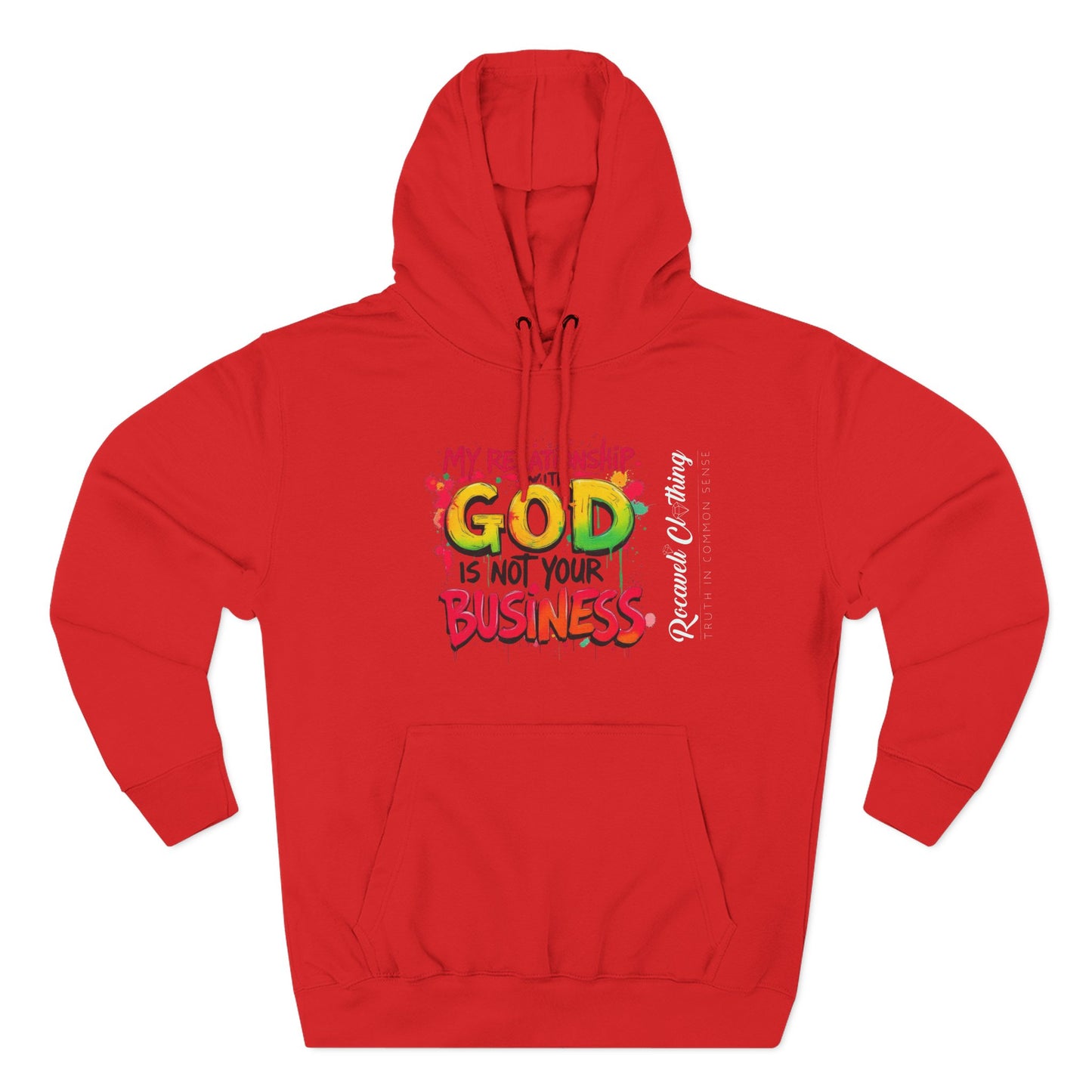 MRWGINYB ROCAVELI CLOTHING Three-Panel Fleece Hoodie
