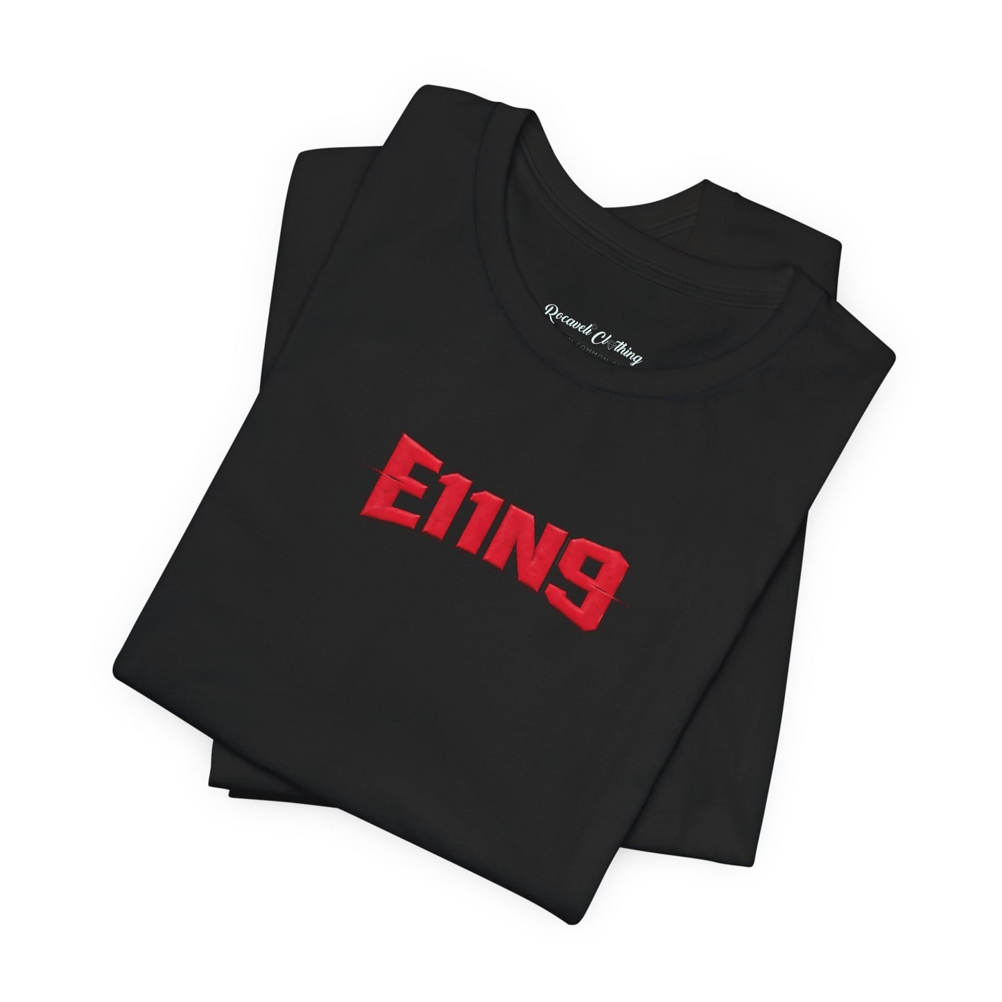 E119 Red Logo Tee - Minimal Retro Graphic T-Shirt